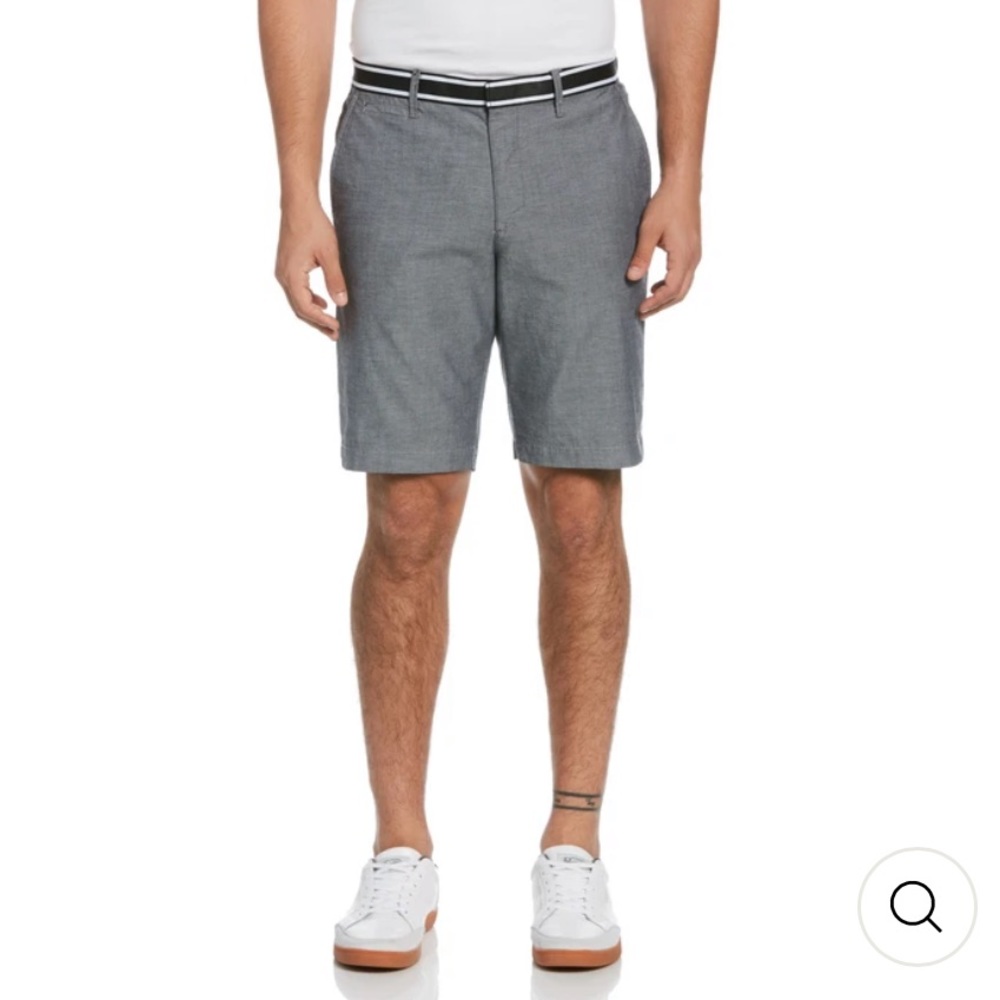 Original Penguin Gray Oxford Slim Shorts sz 34